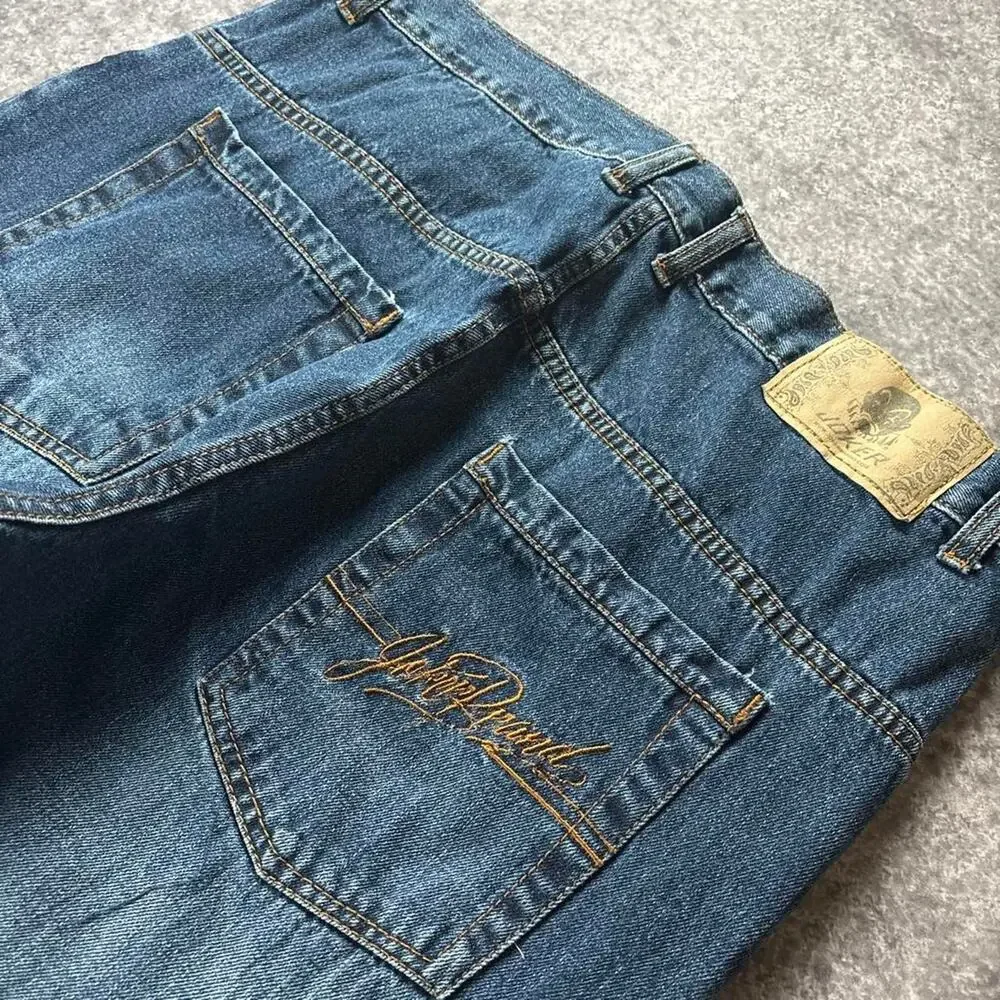 Vintage Y2K Joker Brand Men’s 40x32 Baggy Wide Leg Blue Jeans Hip Hop Skater